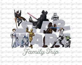 Disney Star Wars Family Trip Png,Galaxy's Edge Png,Darth Vader Png,Star Wars Png,Digital File,May The Force Be With You Png,Instant Download