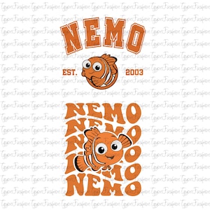 Disney Finding Nemo Characters Bundle Png, Finding Nemo Matching Png, Finding Nemo Png, Nemo Characters Png, Digital File,Instant Download
