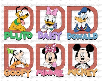 Disney Mickey and Friends Png, Disney Mickey & Co Png, Mickey Mouse Png, Disney Trip Png, Instant Download, Disney Magic Kingdom Png