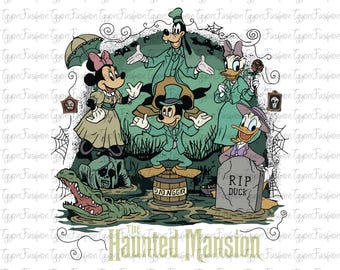 Disney Mickey and Friends Haunted Mansion Halloween Png, Mickey Halloween Party Png, Mickey Mouse Png,Trick Or Treat Png, Disney Pumpkin Png