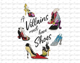 Disney A Villains Must Have Shoes Png, Disney Villains Png, Disney Villains Characters Png, Maleficent Evil Queen Png, Disneyland Girls Trip