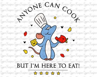 Disney Little Chef Remy Png, Ratatouille Chef Png, Anyone Can Cook Png,Ratatouille Png,Digital File,Remy Png,Mouse Chef Png,Instant Download