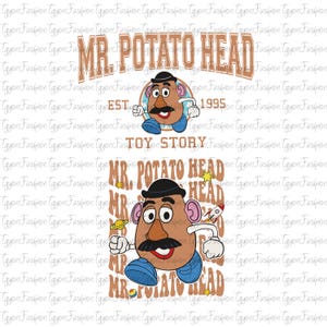 Paquete de Mr. Potato Head de Toy Story (en formato PNG), Amigos de Toy Story (en formato PNG), Fiesta de Toy Story (en formato PNG), Infinito y más allá (en formato PNG), Archivo digital, Descarga instantánea