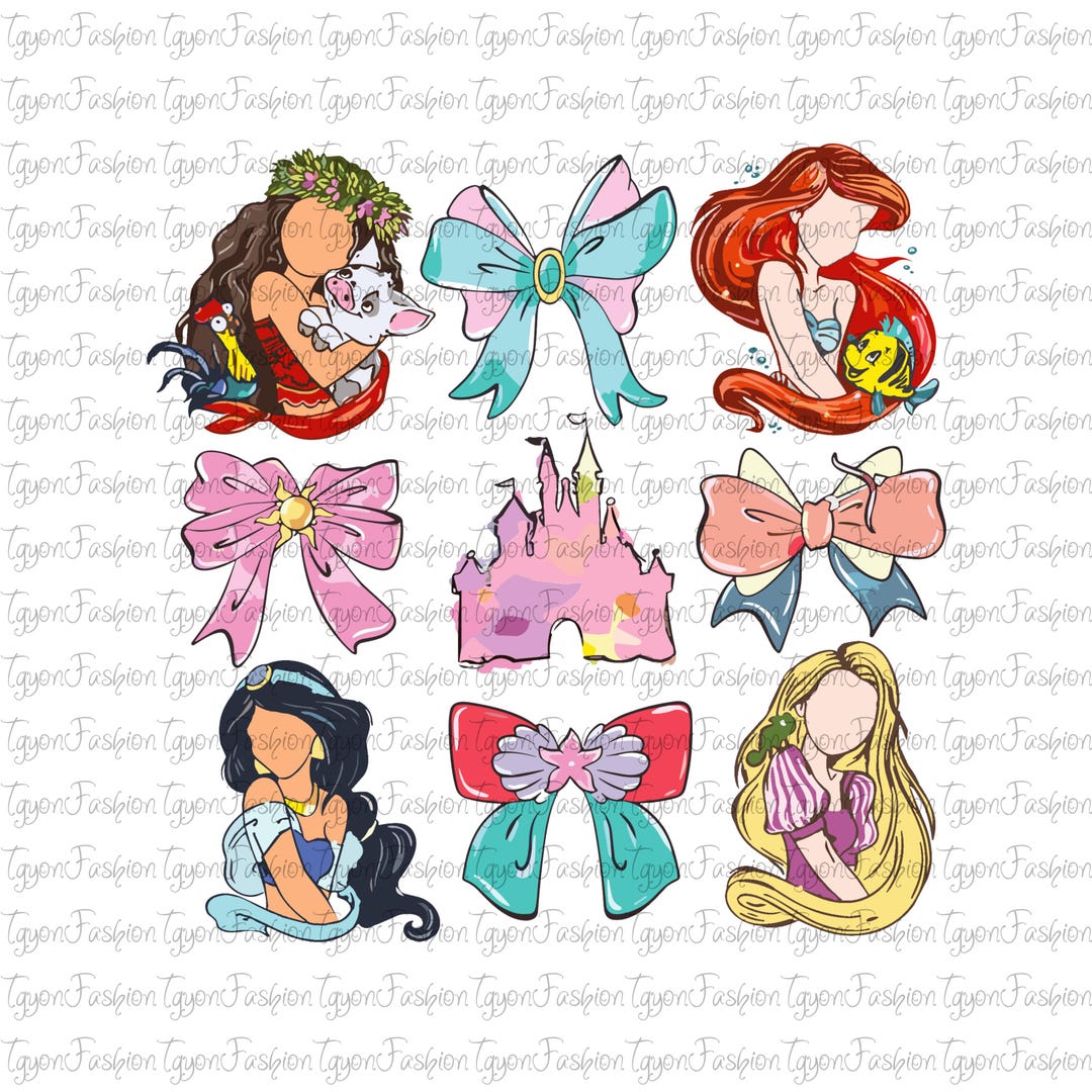 Disney Princess Cute Ribbons and Bows Png,disney Princess Bow Png ...