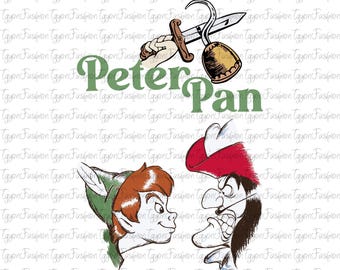 Disney Peter Pan Captain Hook Png, Disney Peter Pan Png, Tinker Bell Captain Hook Png,Neverland Png, Tinkerbell Png,Peter Pan Silhouette Png