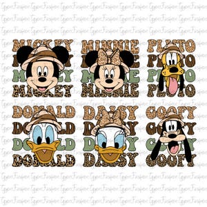 Disney Mickey and Friends Safari Bundle Png, Disney Safari Png, Mickey Mouse Png,Disney Animal Kingdom Png, Safari Mode Png,Instant Download