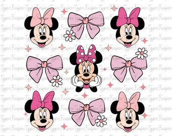 Disney Minnie Coquette Pink Bow Png, Mickey Coquette Bow Png, Mickey Mouse Png, Disney Mickey Minnie Coquette Bow Png,Mickey And Friends Png