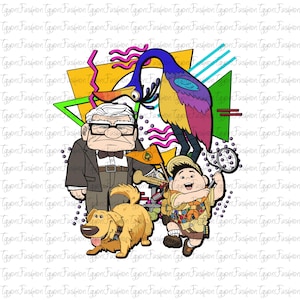 Disney Up Png, Carl and Ellie Png, Up Movie Png, Adventure Awaits Rainbow Balloons Png, My Greatest Adventure Png, Her Carl His Ellie Png