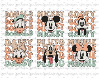 Paquete de Mickey y sus amigos de Disney (Png), cumpleaños de Mickey (Png), Mickey Mouse (Png), Disney Mickey Minnie Pluto Goofy Donald (Png), descarga instantánea