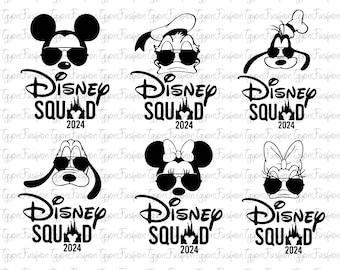 Disney Mickey and Friends Squad Bundle Png, Mickey Birthday Png, Mickey Mouse Png, Mickey Minnie Pluto Goofy Donald Png, Instant Download