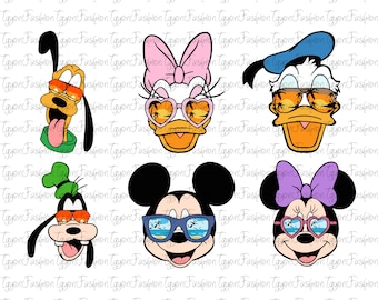 Disney Mickey and Friends Png, Disney Mickey & Co Png, Mickey Mouse Png, Disney Trip Png, Instant Download, Disney Magic Kingdom Png