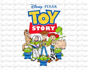 Toy Story Characters Png, Toy Story Friends Png, Disney Woody Jessie Buzz Alien Rex Png, Family Vacation Png, Digital File, Instant Download