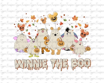 Disney Winnie The Boo Halloween Png, Pooh And Friends Png, Halloween Party Png, Spooky Season Png, Trick Or Treat Png, Disney Pumpkin Png