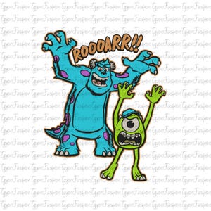Disney Monsters Characters Png, Disney Monsters Png, Disney Mike Png, Disney Sully Png, Disney Monster Inc Png, Monsters University Png