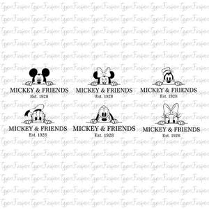 Disney Mickey and Friends Bundle Png, Mickey Birthday Png, Mickey Mouse Png, Disney Mickey Minnie Pluto Goofy Donald Png, Instant Download