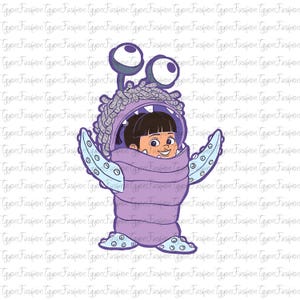 Disney Monsters Characters Watercolor Png, Disney Monsters Png, Disney Boo Png, Disney Sully Png, Monster Inc Png, Monsters University Png