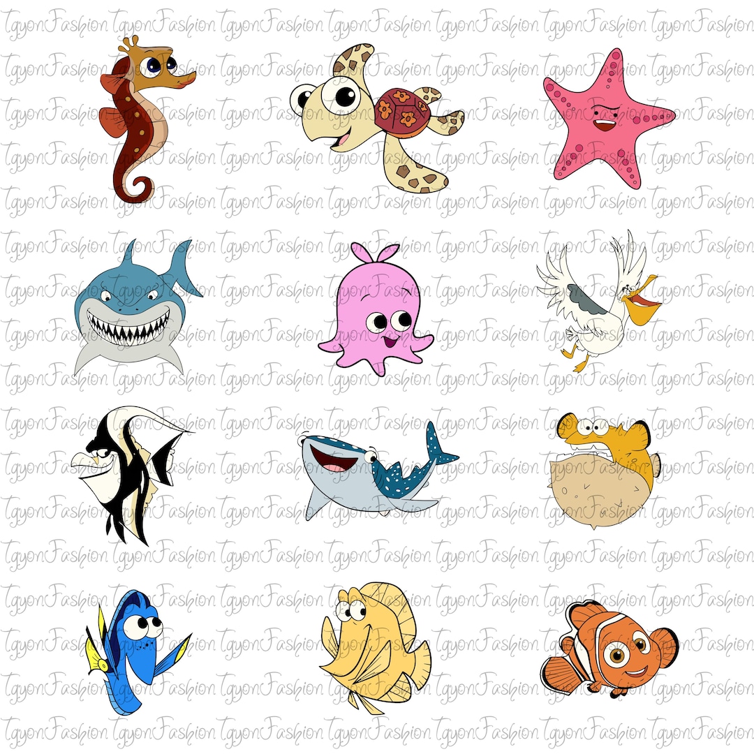 Disney Finding Nemo Characters Costume Png, Finding Nemo Matching Png ...