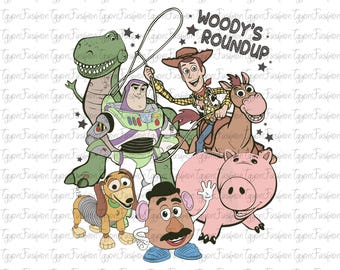 Toy Story To infinity and Beyond Png, Toy Story Friends Png, Disney Woody Jessie Buzz Alien Rex Png, Family Vacation Png, Instant Download