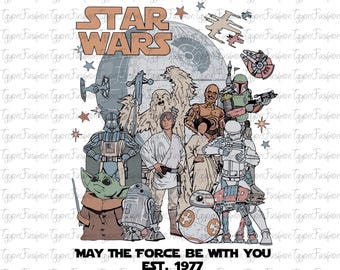 Disney Star Wars Characters Png, Galaxy's Edge Png,Darth Vader Png,Star Wars Png,Digital File,May The Force Be With You Png,Instant Download