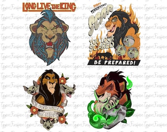 Disney Lion King Villains Scar And the Hyenas Bundle Png, Hakuna Matata Png, Disney Safari Png, Animal Kingdom Png, Instant Download
