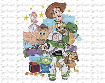 Toy Story To infinity and Beyond Png, Toy Story Friends Png, Disney Woody Jessie Buzz Alien Rex Png, Family Vacation Png, Instant Download