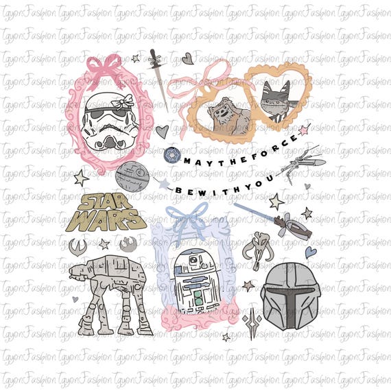 Disney Star Wars Characters Coquette Bow Png,Galaxy's Edge Png,Darth Vader Png,Star Wars Png,May The Force Be With You Png,Disney Family Png