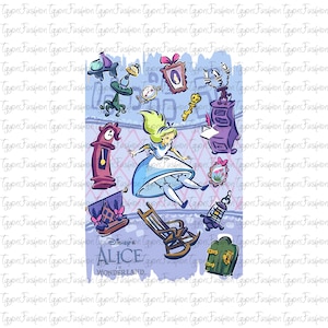 Disney Alice In Wonderland Png, Princess Alice Png, Alice Cheshire Cat Hatter Png, Disney Princess Png, Digital File, Instant Download