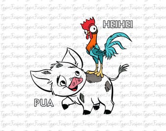 Disney Moana Png, Disney Moana Princess Png, Disney Moana Characters Png,Hei Hei and Pua Png,Magic Kingdom Matching Png,Disney Girl Trip Png