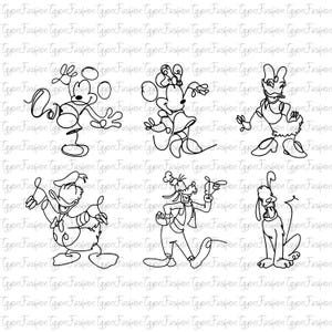 Disney Mickey and Friends Bundle Png, Mickey Birthday Png, Mickey Mouse Png, Disney Mickey Minnie Pluto Goofy Donald Png, Instant Download