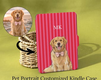 Etui Kobo Fire HD z odpinanym magnetycznym etui na Kindle dla zwierząt Paperwhite 12, 11, 10, 7" z automatycznym wybudzaniem i paskiem