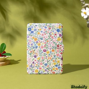 Étui à fleurs denses pour Kindle Paperwhite 12e 7 pouces, étui Kobo Oasis, étui Kindle avec réveil automatique et sangle, étui Fire HD, étui Kindle 2022 2024, cadeaux