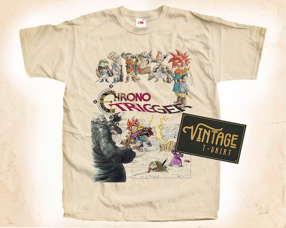 クロノトリガー V2 Tシャツ ティー ナチュラル ヴィンテージ コットン