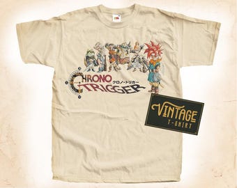 Chrono Trigger V1 T shirt Tee Natural Vintage Cotton Movie Poster All Sizes S M L XL 2X 3X 4X 5X