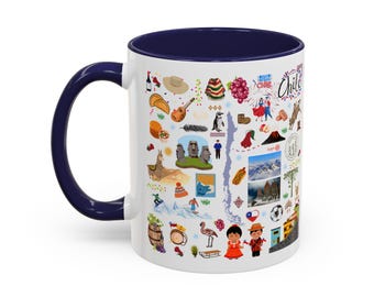 Chile Coffee Mug, Perfect Gift for Travelers, Coffee Lovers, Souvenir for Friends, Celebrate Chilean Heritage, Love Accent
