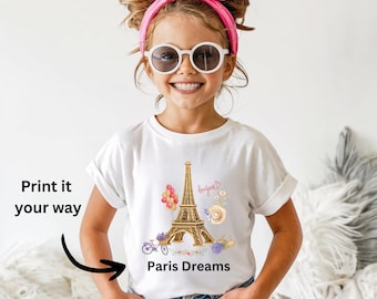 Eiffel Tower Kids Tee: Parisian Adventure Shirt, Travel Gift