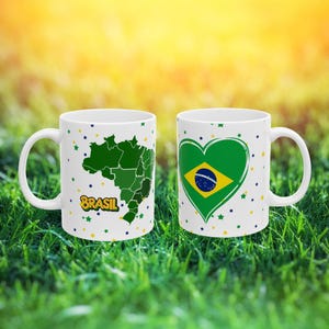Brazil Ceramic Coffee Mug: Travel Keepsake
