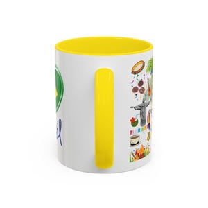 Taza de café de Brasil: Recuerdo de viaje con lugares emblemáticos ilustrados imagen 3