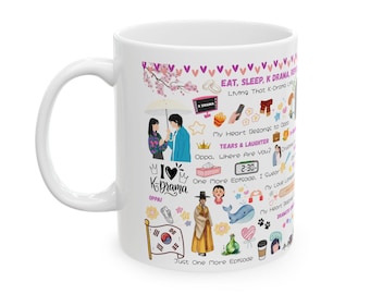K-Drama Lover Keramikbecher: Gemütliche Kaffeetasse Geschenk