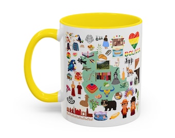 Bolivia Accent Coffee Mug - Celebrate Your Roots, Gift for Travelers, Unique Souvenir, Home Decor, Cultural Pride, Mothers Gift