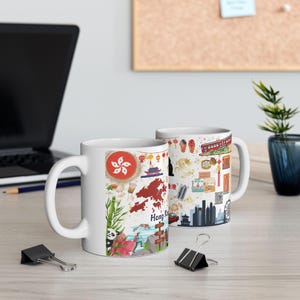 Hong Kong Ceramic Mug: Travel Souvenir Coffee Cup