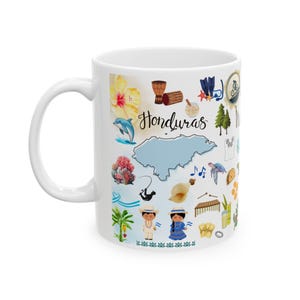 Mug à café Honduras, design culturel, souvenir du Honduras
