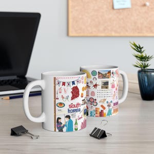 South Korea Ceramic Mug: Korean Heritage Design