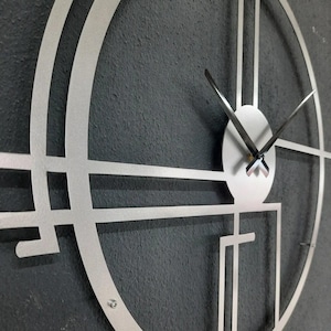 Querencia Metal Wall Clock – Elegant Black, Gold, Silver Design, Luxury Home Decor, Modern Statement Piece for Living Room & Office