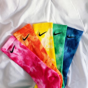 Tie Dye Crew Socks