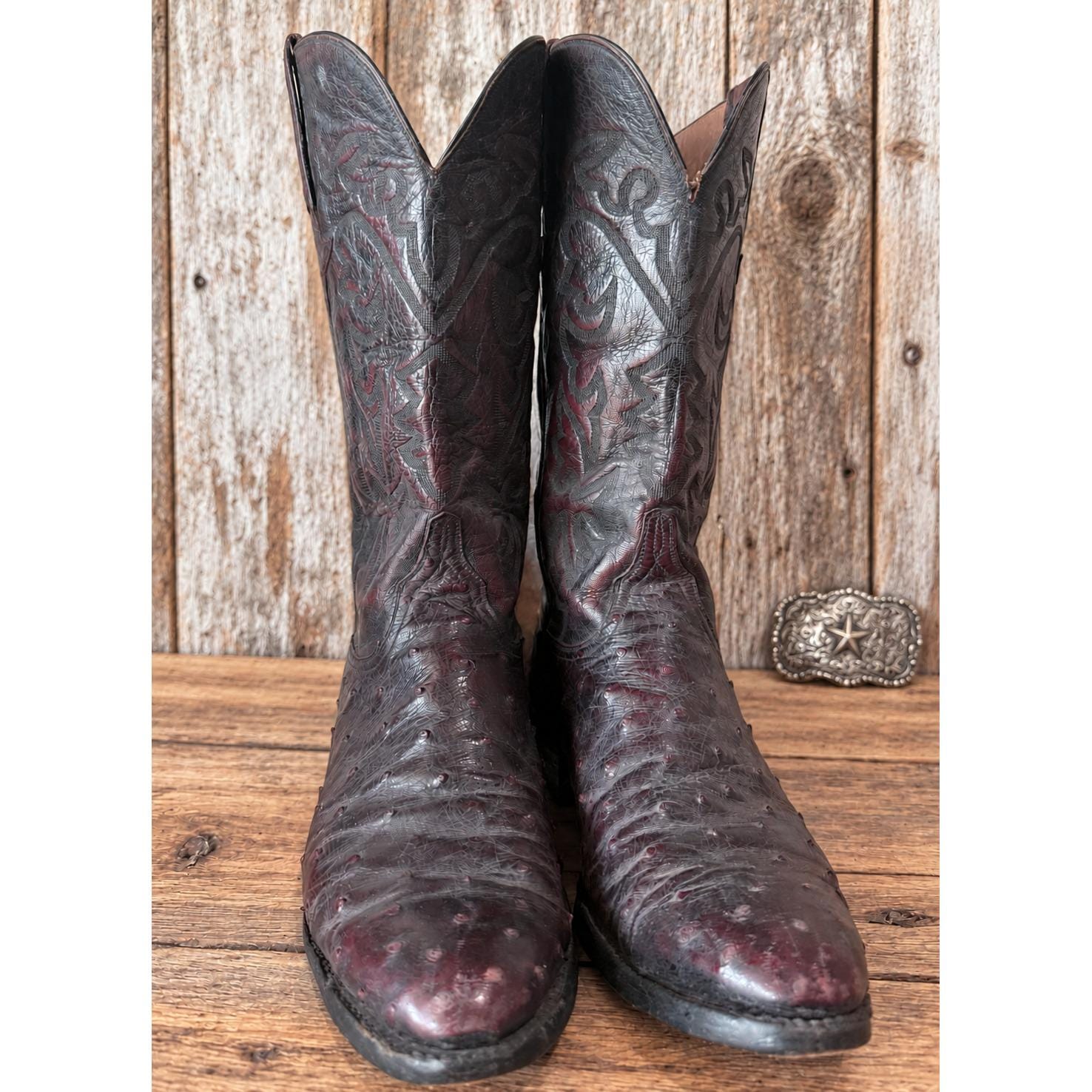 Lucchese Full Quill Ostrich Boots - Etsy