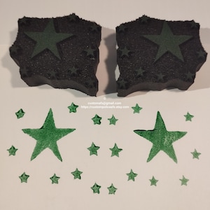 Star Group Set of 2 - Custom Wholesale Art Foam Stamps AFS