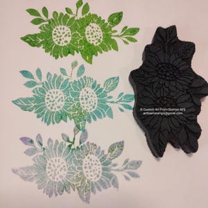 Sunflower Foam Stamps Set of 2 - Custom Wholesale Art Foam Stamps AFS