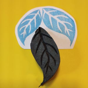 Plant Leaves Foam Stamps Set of 2 - Custom Wholesale Art Foam Stamps AFS