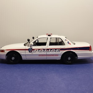Spring Branch Police Department Taxes 2015 Ford Crown Model Car 1:24 Scale Diecast / Custom Police Car AFS / Custom Art Foam Stamps AFS