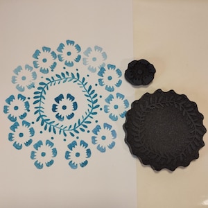 Garland Beauty Flowers Foam Stamps Set of 2 - Custom Wholesale Art Foam Stamps AFS